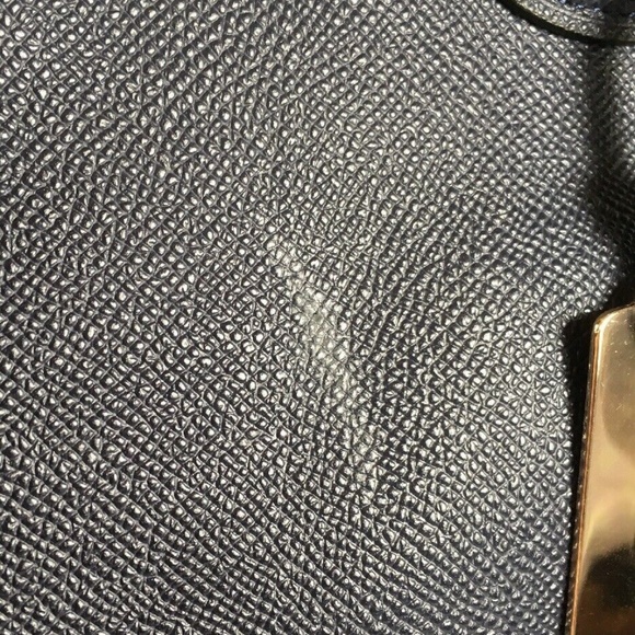 Coach Kitt Carryall Tote Blue Crossgrain Leather - Picture 8 of 8